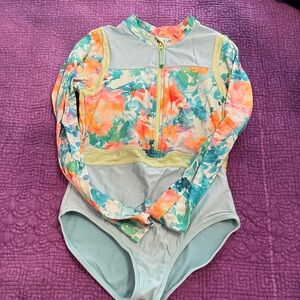 Athleta Kids Floral Rashguard - Multicolor